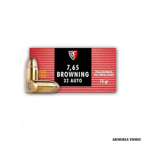 Fiocchi 7 65 Browning 32 Auto 73gr Full Metal Jacket Armeria Tomei