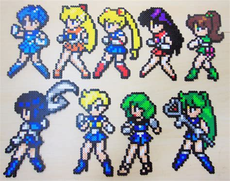 Sailor Moon Sailor Set Perlers By Perler Pop On Deviantart