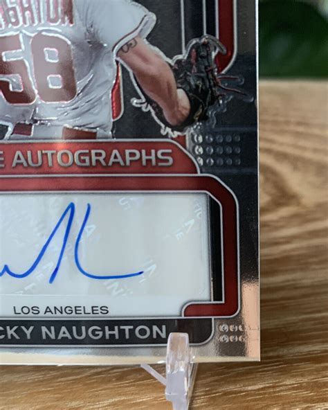 Packy Naughton Prizm Baseball Rookie Autographs Ra Pn Rc Los