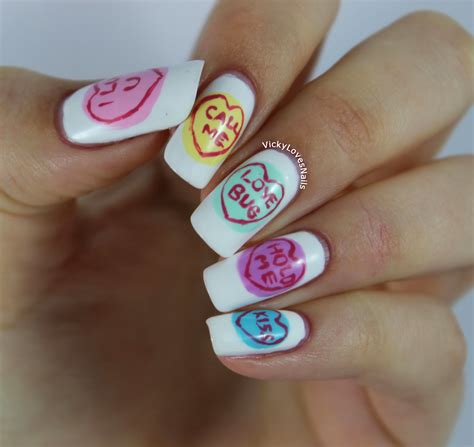 Vicky Loves Nails Week Of Love Valentines Nail Art Challenge Candy