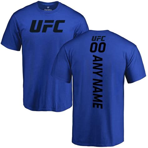 Ufc Personalized Backer T Shirt Royal Ufc T Shirt Team Sports