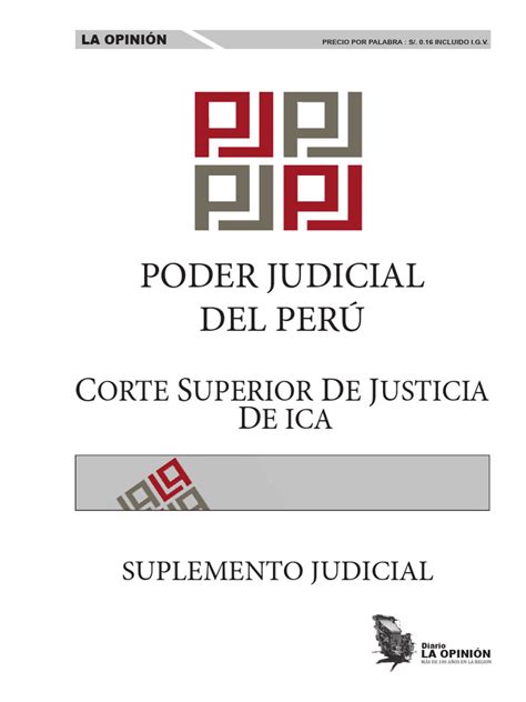 Diario La Opinion Poder Judicial 17abril2024 Pdf