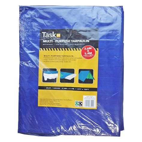 Tarpaulin Green And Blue 12 X 18 Foot Lathams Of Potter Heigham