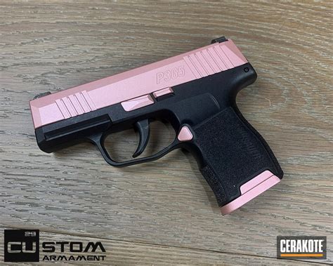 SIG Sauer P365 Cerakoted using Rose Gold | Cerakote