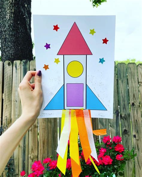 Rocket Ship Craft For Preschool With Free Templates ⋆ The Hollydog Blog