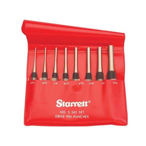 Starrett S Pc Drive Pin Punch Set Pieces Amazon Ca Tools