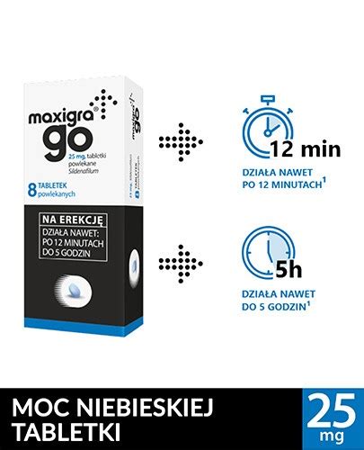 Maxigra Go 25 Mg Sildenafil Na Zaburzenia Erekcji 8 Tabletek