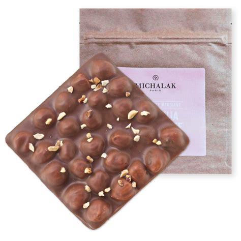 Tablette Mendiant Chocolat Lait 40 Gianduja Noisette Christophe