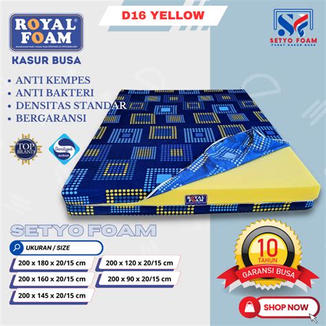 Jual Kasur Busa Royal Foam Yellow Kualitas Super Garansi Tahun Tebal