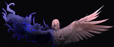 Anime Boy With Wings Wallpaper