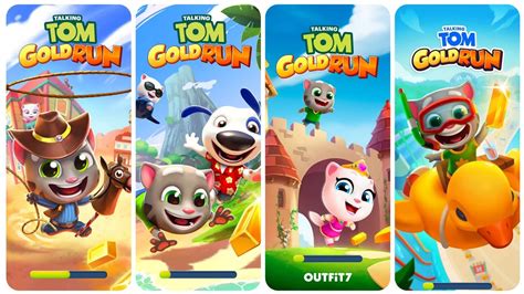 Talking Tom Gold Run Las Vegas Update Vs Wild West Update Vs Ancient