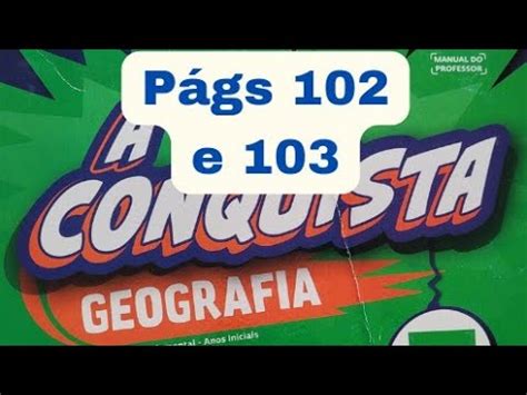 A Conquista Geografia 5 ano págs 102 e 103 Partes da cidade