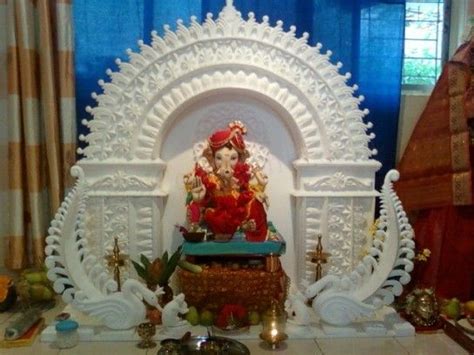 Ganesh Chaturthi Decorations Thermocol