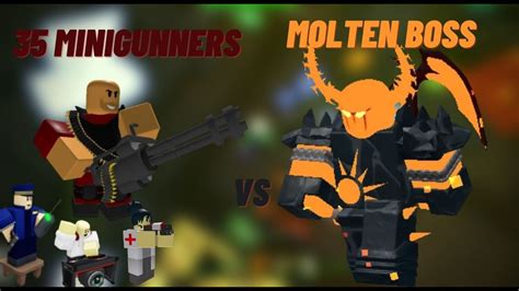 Minigunners Vs Molten Boss Tds Youtube