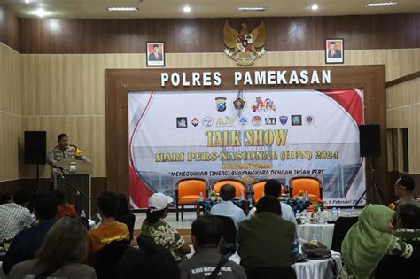 Kapolres Pamekasan Ajak Insan Pers Pelaksanaan Pemilu 2024 Berjalan