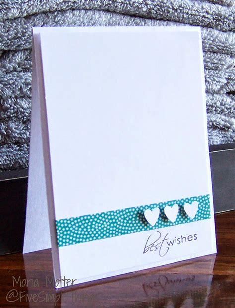 Five Simple Things A Clean And Simple Wedding Card