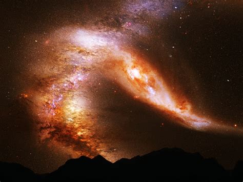 Andromeda Milky Way Collision If Universe Is Expanding Since Big Bang