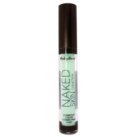 Ruby Rose Corretivo Liq Naked Skin Color Verde Submarino