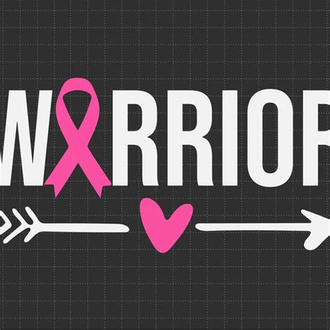 Cancer Warrior Svg Etsy