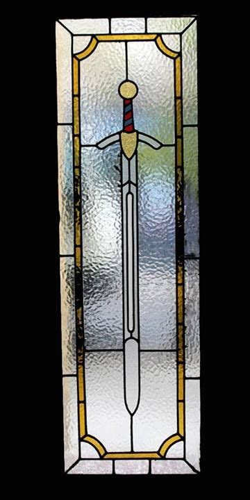 Sword By Vitrales Zelada Medieval Stained Glass Stained Glass Diy Stained Glass Quilt