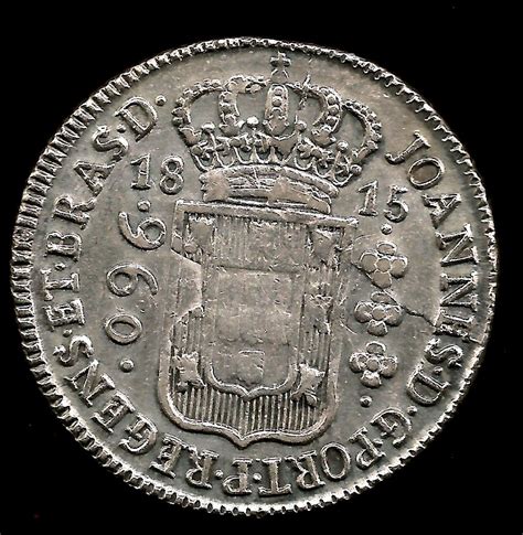 Moeda de Prata 960 Réis 1815 B Variante 4C 27 0 Gr