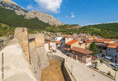 Celano, Italy - a picturesque villages of the Apennine Mountains ...