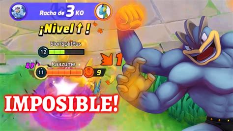 😱¡no Pueden Aguantar El Increible DaÑo De Machamp😱 Pokemon Unite Youtube