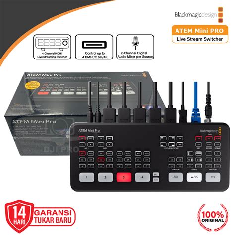 jual blackmagic design atem mini pro  stream switcher shopee