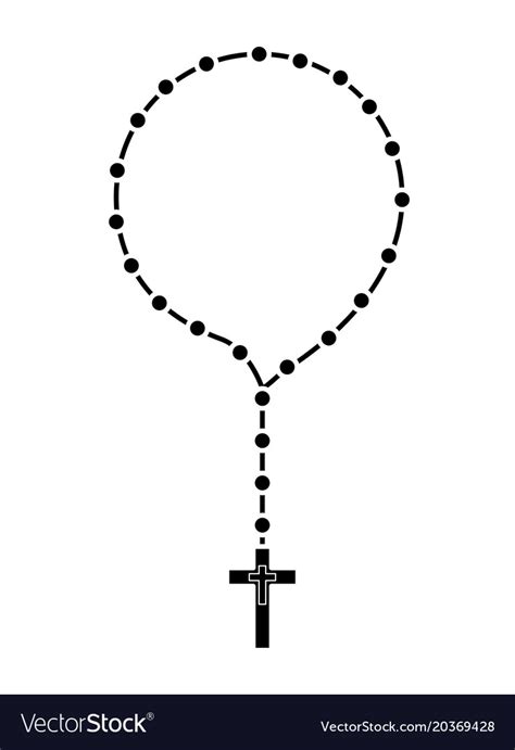 Rosary beads icon Royalty Free Vector Image - VectorStock