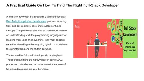 Ppt A Practical Guide On How To Find The Right Full Stack Developer