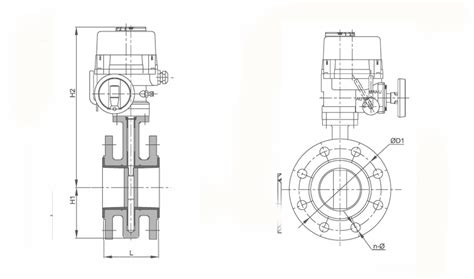 Covna Hk Ex Df Way Motorized Explosion Proof Butterfly Valve