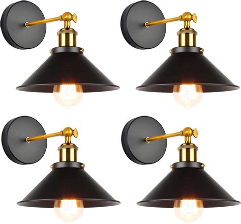 Idegu Lot De Applique Murale Industrielle Lampe De Plafond De Style