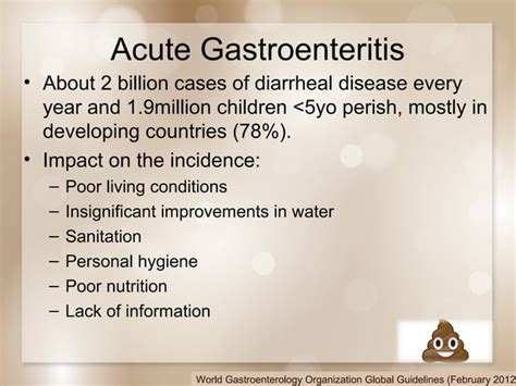 Acute Gastroenteritis for Adults and Children