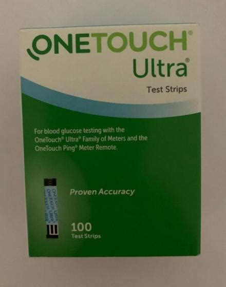 One Touch Ultra 100ct Test Stripsid11653702 Product Details View