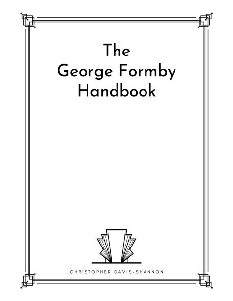 The George Formby Handbook Ebook — Christopher Davis Shannon