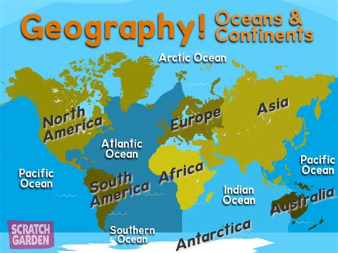 Geography! Oceans & Continents | Continents and oceans, Social science, Science topics