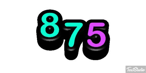 875 Number Animated  Logo Designs