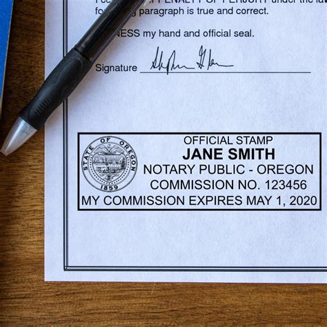 Self Inking Oregon Notary Stamp