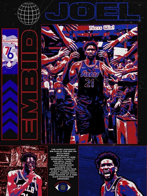 Joel Embiid Graphic Design | Graphic design, Graphic, Free throw