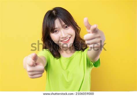 Young Asian Girl Expressions Gestures On Stock Photo 2106059000