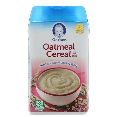 Gerber Oatmeal Cereal Single Grain Oz G