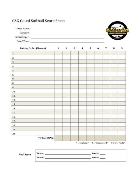 Printable Softball Player Evaluation Form