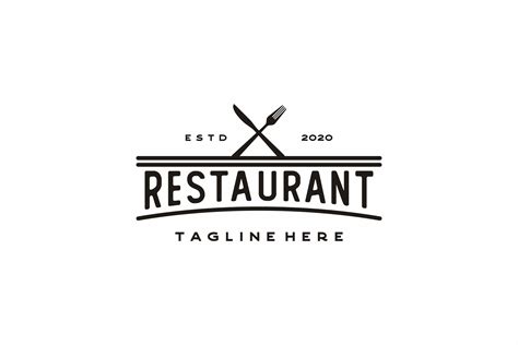 Restaurant Bar Bistro Vintage Retro Logo Graphic By Weasley99