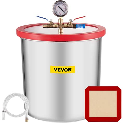 VEVOR 5 Gallon Vacuum Chamber Stainless Steel Vacuum Degassing Chamber