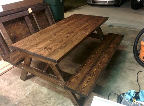 Ana White Farmhouse Style Picnic Table Diy Projects