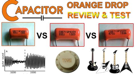 ORANGE DROP GUITAR CAPACITOR REVIEW COMPARISON TEST