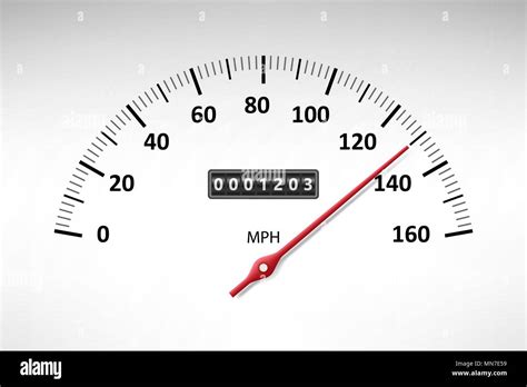 Compteur De Vitesse De Voiture Avec Chelle De Niveau Isol Sur Blanc