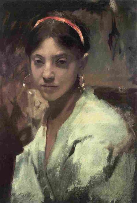 Head Of A Capri Girl John Singer Sargent