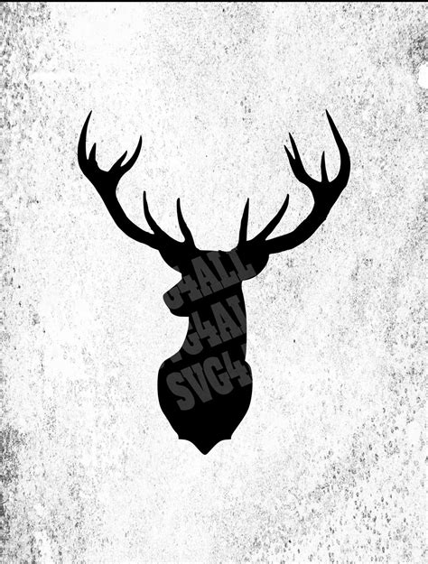 Deer Head SVG, Deer Head SVG File, Deer Head Cut File, Deer Head ...