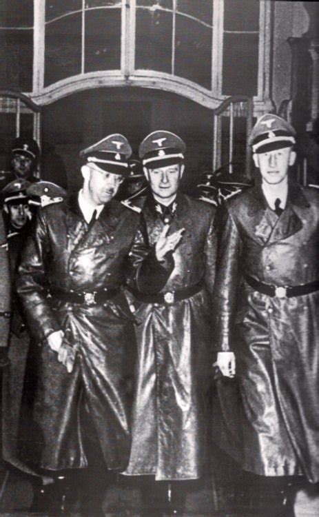 Foto Heinrich Himmler Karl Wolff A Reinhard Heydrich Norimberk